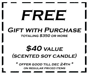 FREE gift with purchase ... $40 value !!!