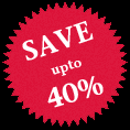 Save upto 40% !!!